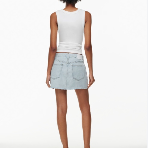 Aritzia - Denim Forum - The Tori Mini Denim Skirt waist 24 - Picture 2 of 6